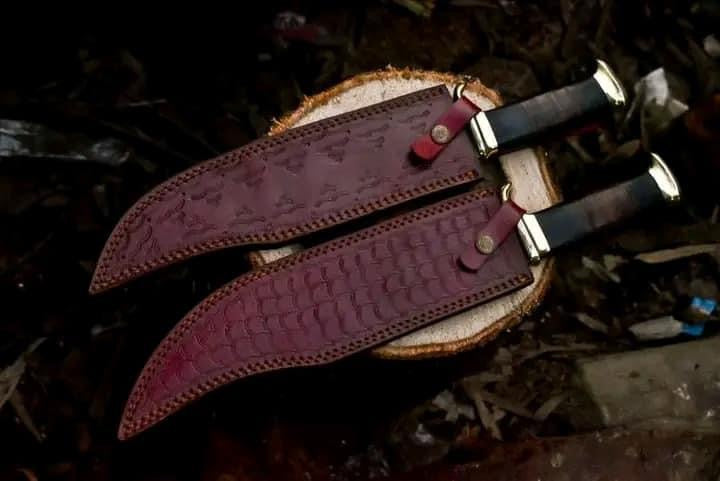 J2 steel handmade crocodile Dundee Bowie knife