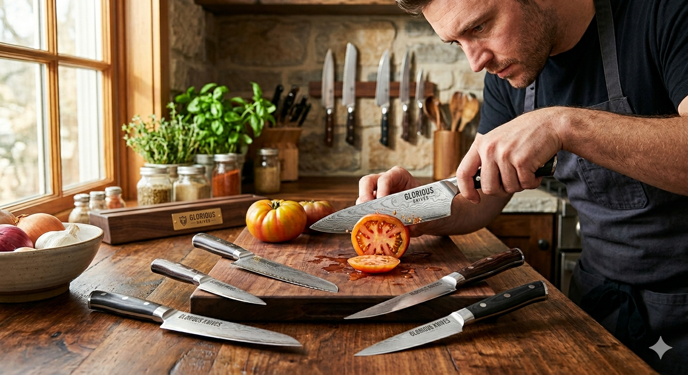 Damascus Steel Knives Collection