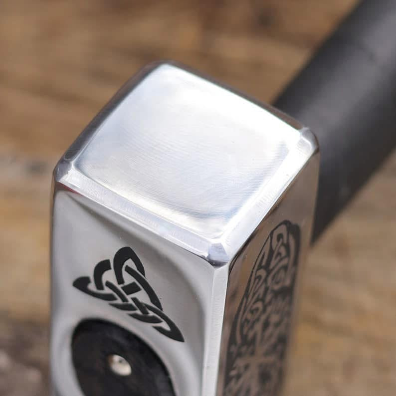 Custom handmade vintage style functional hammer