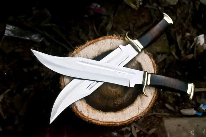 J2 steel handmade crocodile Dundee Bowie knife