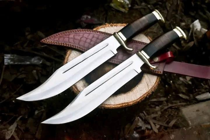 J2 steel handmade crocodile Dundee Bowie knife