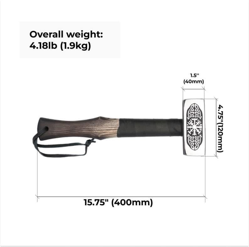Custom handmade vintage style functional hammer